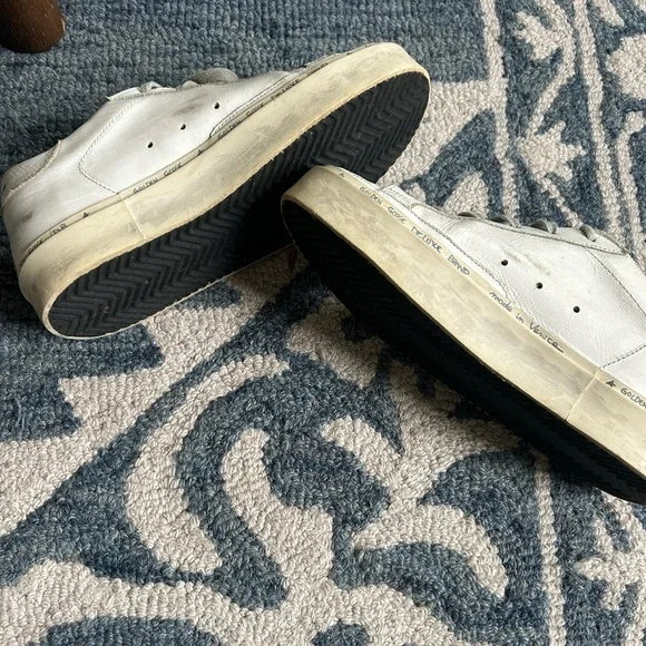 Golden Goose Hi Star Leather Low-top Sneakers in White excellent conditi… - Picture 7 of 11